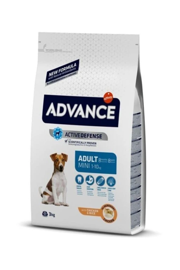 Advance Dog Adult Mini Irk Köpek Maması 3 Kg