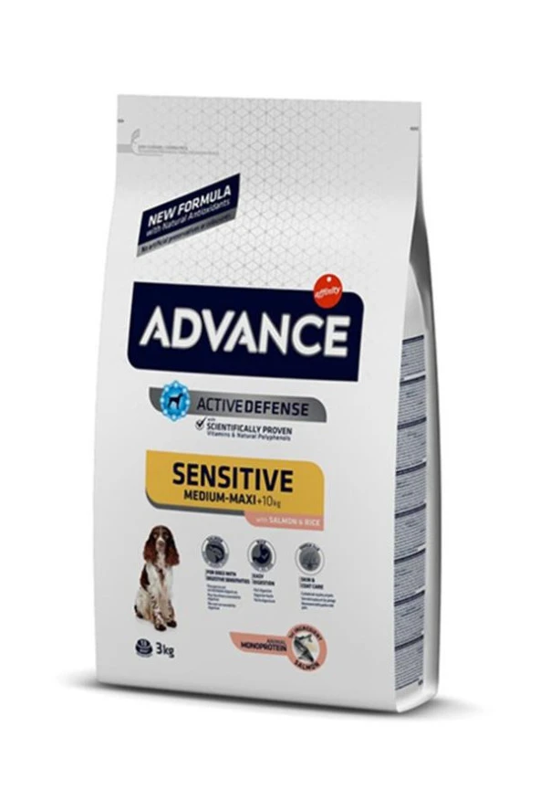 Advance Dog Adult Sensitive Salmon-Rice Köpek Maması-3 Kg