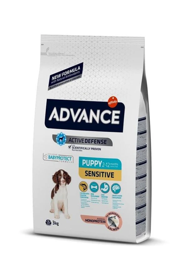 Advance Dog Puppy Sensitive Köpek Maması-3 kg