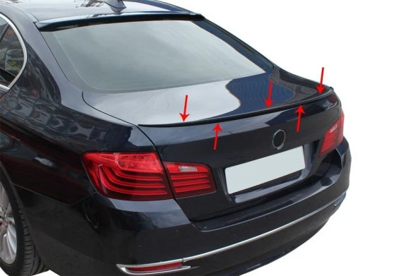 Bmw F10 5 için Seri Spoiler Bagaj Gt İnce Uçlu Fiber 2010 Ve Sonrası