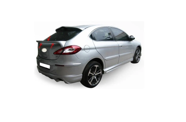 Chery Chance A3 için Hatchback Spoiler Bagaj Fiber 2011 Ve Sonrası