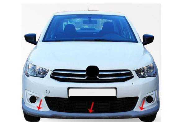 Citroen C-Elysee Ön için Tampon Altı Fiber 2012 Ve Sonrası