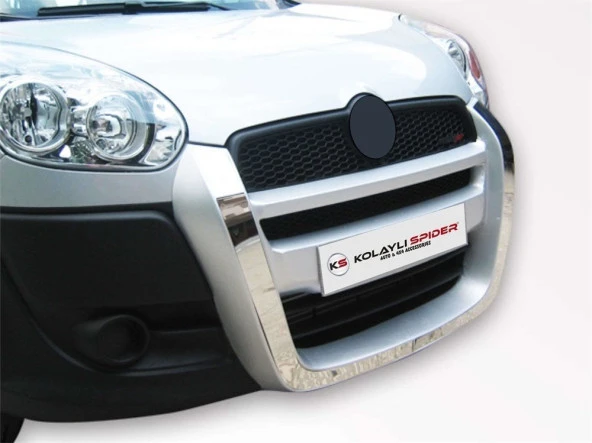 Fiat Doblo 2 için Ön Koruma Kromlu Fiber 2010 Ve Sonrası