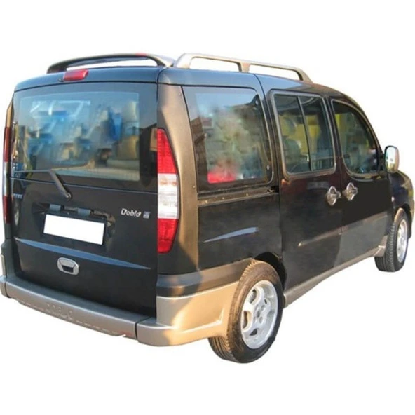 Fiat Doblo 1 için Arka Orta Tampon (Sensörlü) (Difüzör) Fiber 2000-2010