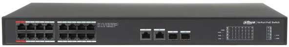 Dahua  pfs3220-16gt-240 16 port 10/100/1000mbps gigabit switch - Resim 2