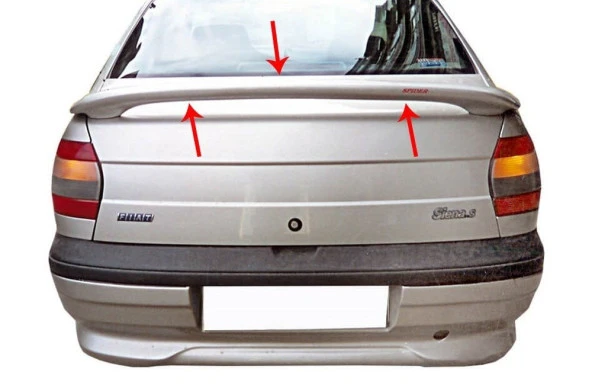 Fiat Siena Spoiler için Bagaj Yüksek Fiber 1998-2002
