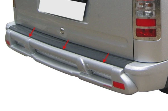 Ford Connect Arka için Tampon Altı (Reflektörlü-Sensor Yerli) Fiber 2002-2014