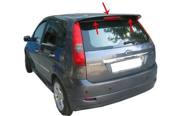 Ford Fiesta 5 için Spoiler Bagaj Gt (St Md) Fiber 2002-2008