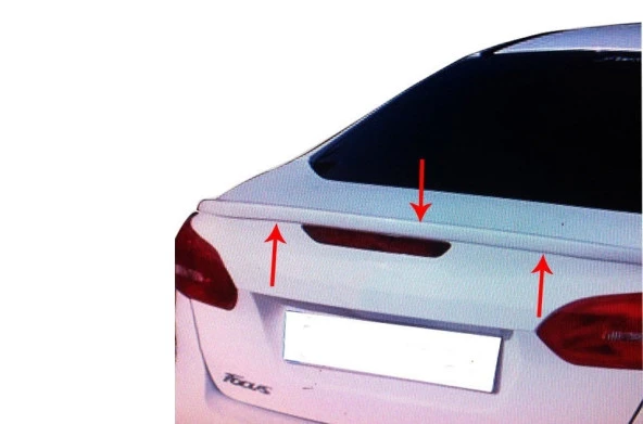 Ford Focus 3 için Sedan Spoiler Bagaj Gt (Facelift) Fiber 2014 Ve Sonrası ürün görseli