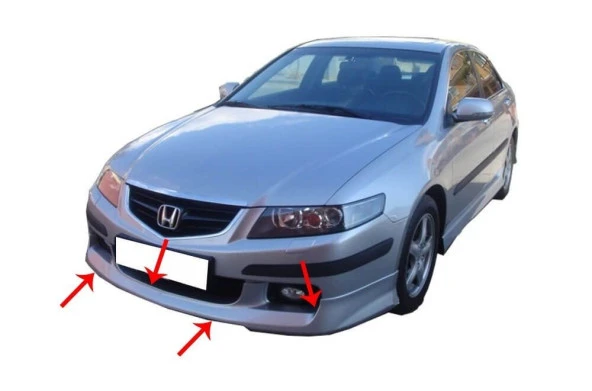 Honda Accord 7 için Ön Tampon Altı Fiber 2003-2007