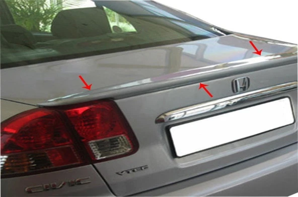 Honda Civic 7 için Spoiler Bagaj Gt Fiber 2001-2005