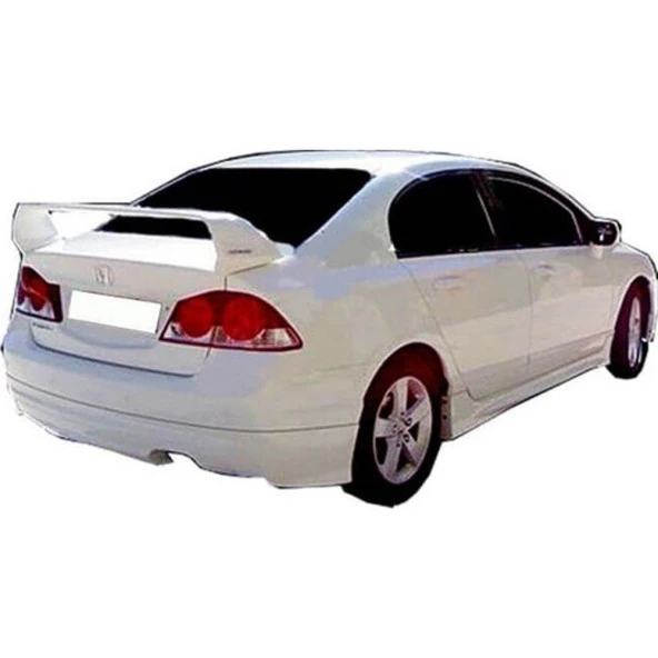 Honda Civic 7 için Spoiler Bagaj Yüksek (Işıklı) Fiber 2001-2005