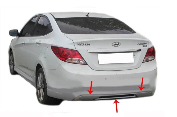 Hyundai Accent Blue için Rb Arka Tampon Altı Fiber 2011 Ve Sonrası