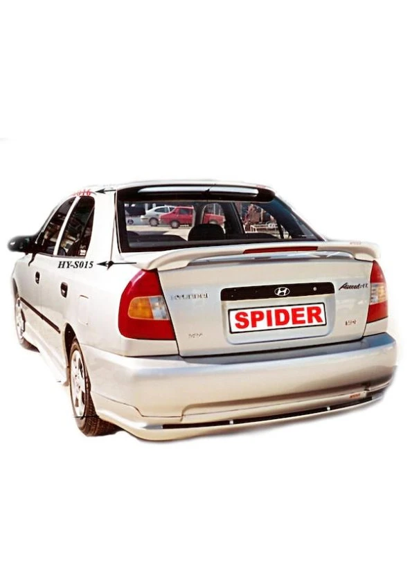 Hyundai Accent Spoiler için Cam Üstü Fiber 2000-2003 - 1