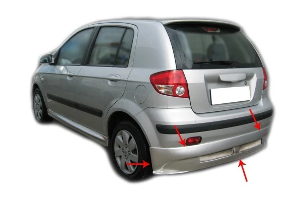 Hyundai Getz Arka için Tampon Altı Telli Fiber 2002-2011