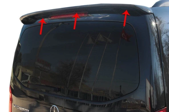 Mercedes Vito Spoiler için Bagaj Gt 2 Parça Fiber 2015 Ve Sonrası