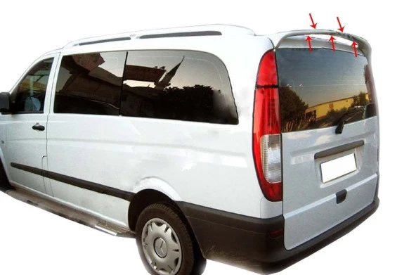 Mercedes Vito W639 için Spoiler Bagaj Yüksek Fiber 2004-2014