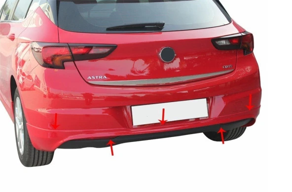 Opel Astra K için Hatchback Arka Tampon Altı Fiber 2015 Ve Sonrası