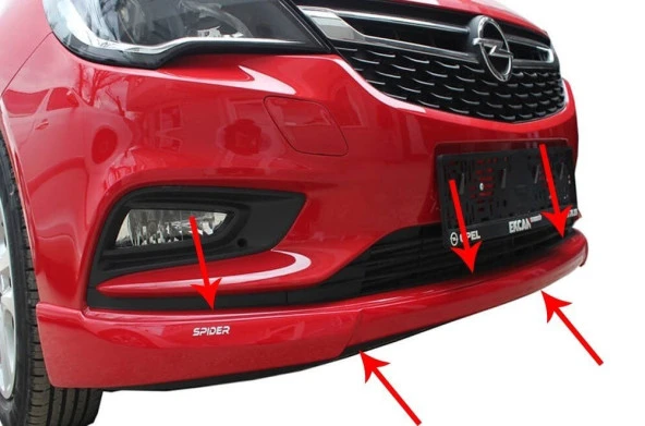 Opel Astra K için Ön Tampon Altı Fiber 2015 Ve Sonrası