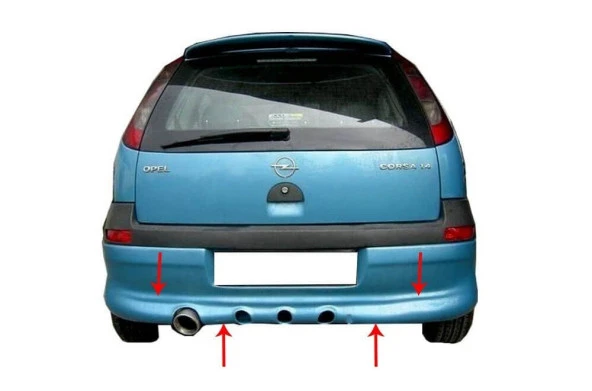 Opel Corsa C için Arka Tampon Altı (Telli) Fiber 2000-2006 ürün görseli