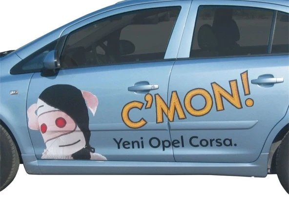 Opel Corsa D için Marşpiyel (5 Kapı Md) 2 Parça Fiber 2007 Ve Sonrası - 2