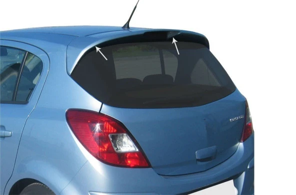 Opel Corsa Uyumlu D Spoiler Cam Üstü Gt (5 Kapı Md) Fiber 2007 Ve Sonrası