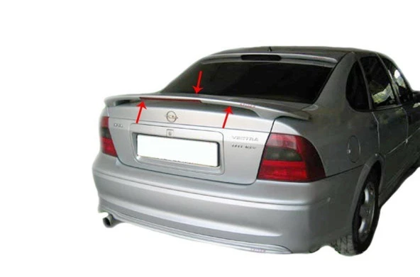 Opel Vectra Uyumlu B Spoiler Bagaj Yüksek (Işıklı) Fiber 1995-2002