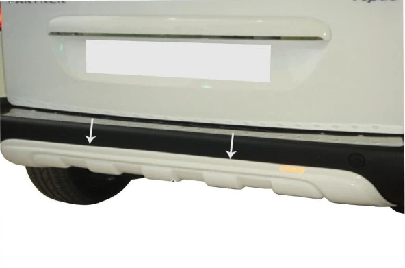 Peugeot Tepe Arka için Orta Tampon (Difüzör) Fiber 2008 Ve Sonrası - 1