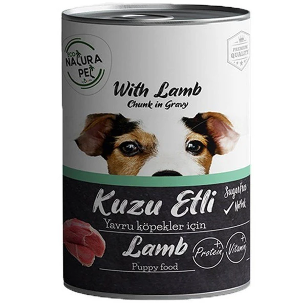 Eco Natura Pet Kuzu Etli Yavru Köpek Konservesi Gravy 400 Gr