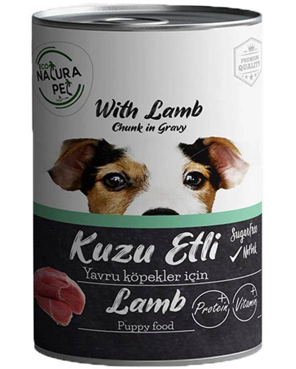 Eco Natura Pet Kuzu Etli Yavru Köpek Konservesi Gravy 400 Gr - Resim 2