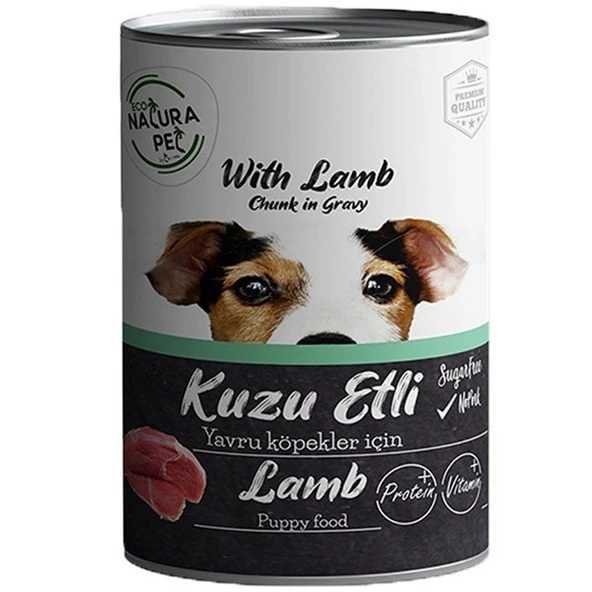 Eco Natura Pet Kuzu Etli Yavru Köpek Konservesi Gravy 400 Gr ürün görseli 1