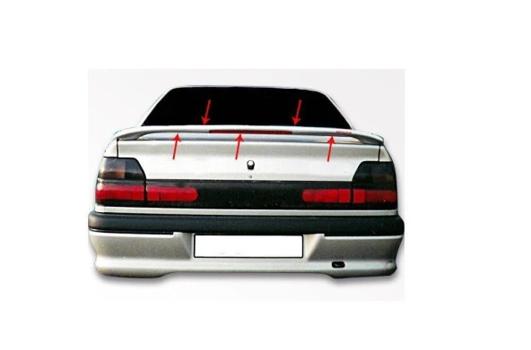 Renault 19 Uyumlu Sedan Spoiler Bagaj Yüksek (Işıklı) Fiber 1993-2000