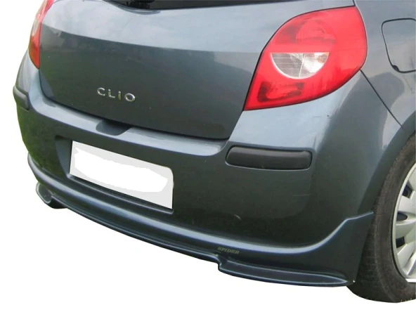 Renault Clio 3 için Arka Tampon Altı Fiber 2005-2009 - 2