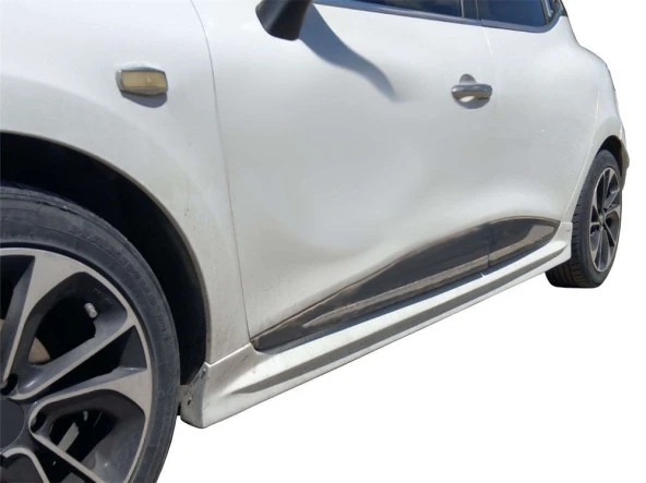 Renault Clio 4 için Marşpiyel 2 Parça Fiber 2013-2019 - Resim 2