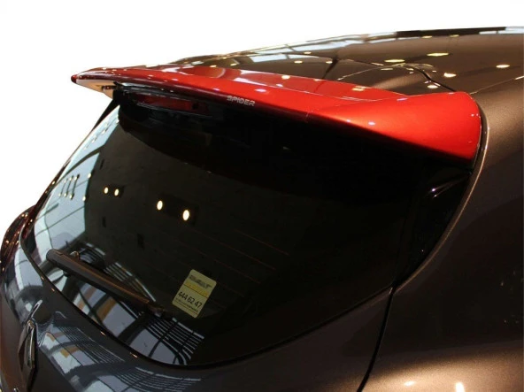 Renault Clio 4 için Spoiler Cam Üstü Md:2 Gt Fiber 2013-2019