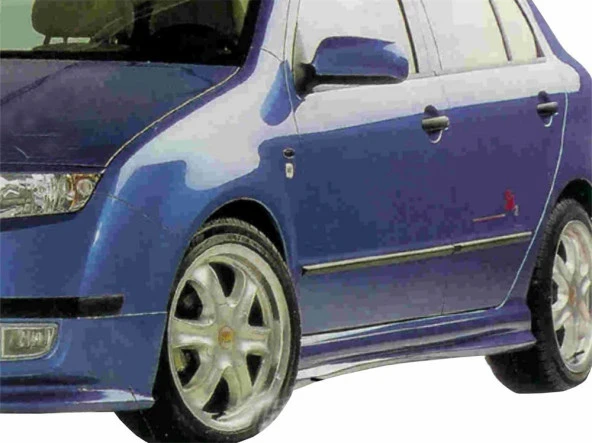 Skoda Fabia 1 için 6Y Hatchback Marşpiyel 2 Parça Fiber 1999-2007