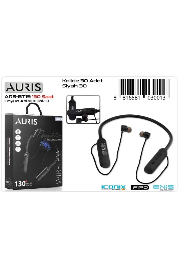 Auris Wiriless 130 Saat Kulaklık ars-Bt19