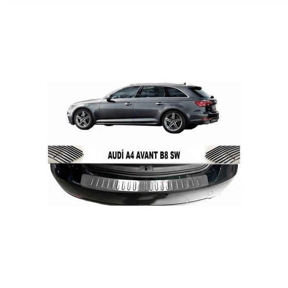 Audi A4 B8 için Arka Tampon Eşiği Krom Sw 2009 Ve Sonrası - Resim 2