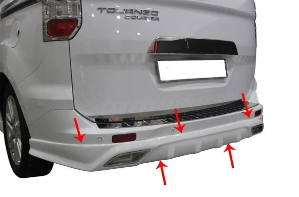 Ford Courier Arka için Tampon Altı Difüzör Md. Fiber 2014 Ve Sonrası - 1