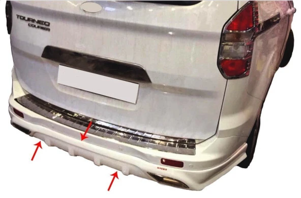 Ford Courier Arka için Tampon Altı Difüzör Md. Fiber 2014 Ve Sonrası - 2