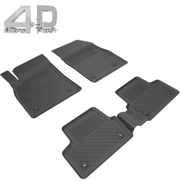 Sahler Focus 2 için Sedan / Hatchback 2005-2010 Siyah Renk 4.5D Araca Özel Paspas Seti 5 Parça - Resim 2