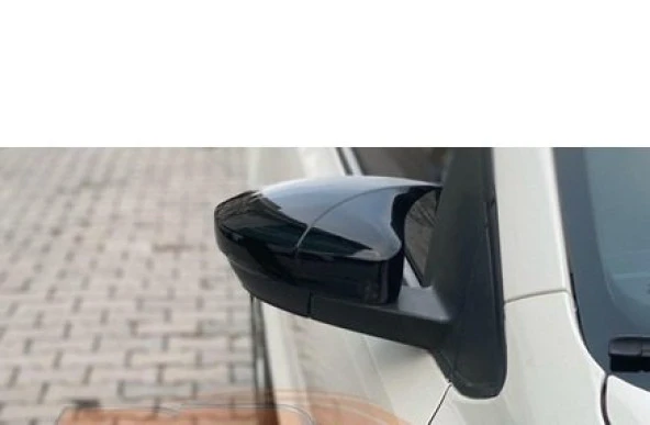 Volkswagen Polo 6R-6C için (2009-2017) Batman Yarasa Ayna Kapağı (Piano Black) - 2