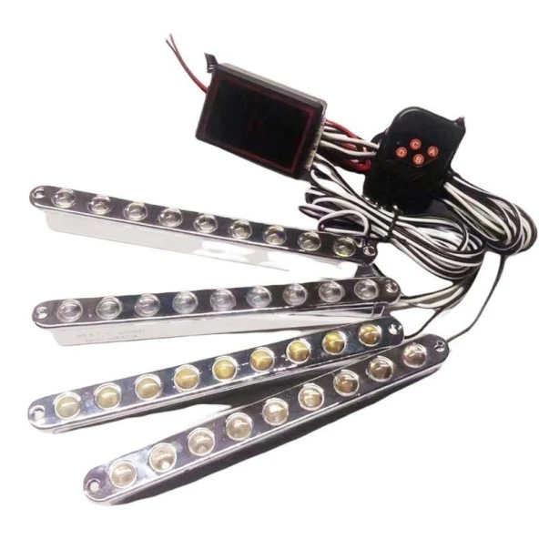 4X9 Ledli Uyumlu Panjur İçi Çakar Lamba Sarı Sarı - Sarı Sarı 12V/Lapa182-2