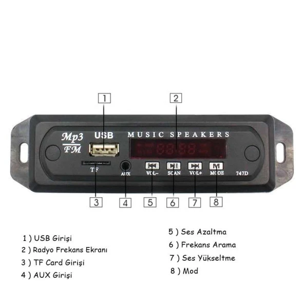 Space Aux USB için Mp3 Dönüştürücü / Icca99 - 3