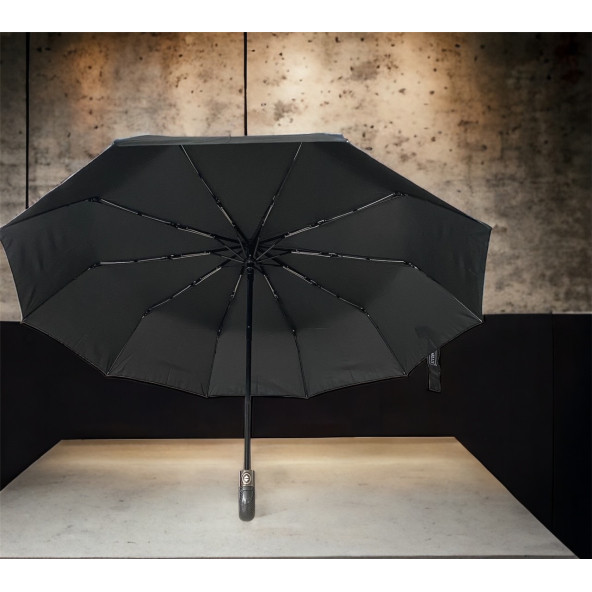 Lüx Fiber Saplı Tam Otomatik Şemsiye Rüzgar Korumalı Karbon Fiber Şemsiye