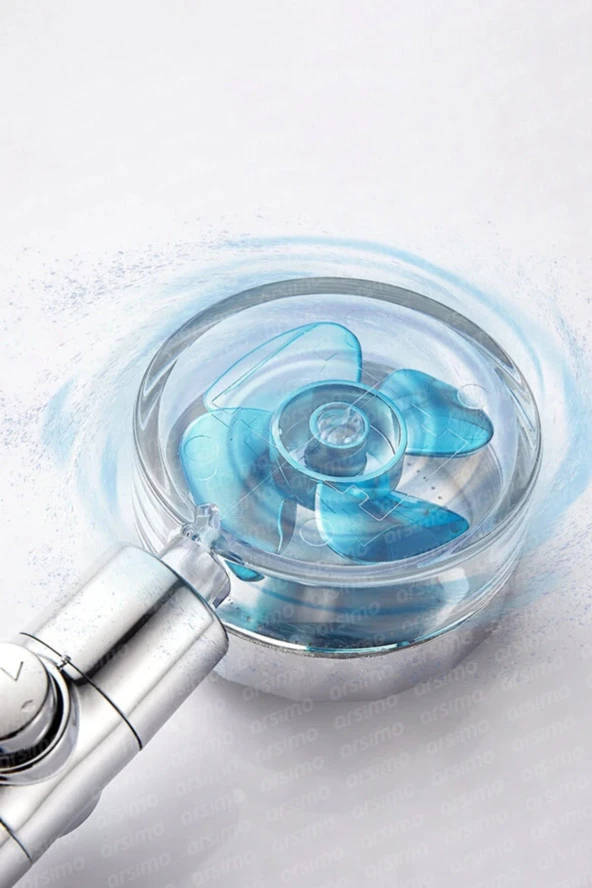 Duş Başlığı Turbo Pervaneli Serinletici Tasarım - 2