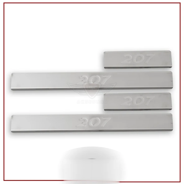 Peugeot 207 Kapı için Eşiği 2006-2012 Paslanmaz Çelik ürün görseli