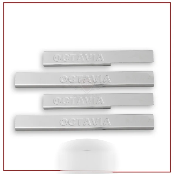 Skoda Octavia A7 için Kapı Eşiği -2013 Paslanmaz Çelik ürün görseli