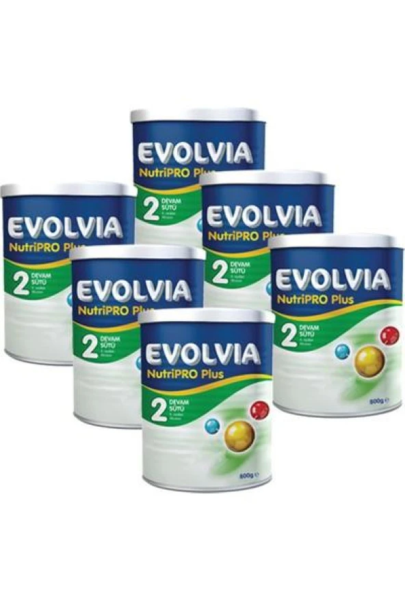 Evolvia NutriPro PLUS 2 Bebek Maması 800 gr x 6 Adet ürün görseli