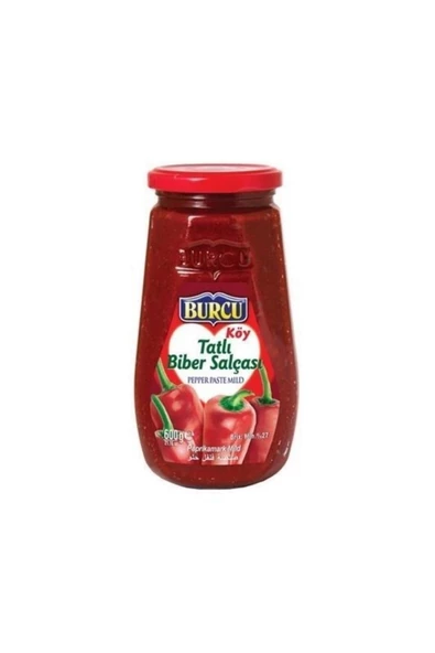 Burcu Ev Tipi Tatlı Biber Salçası 600 Gr Cam